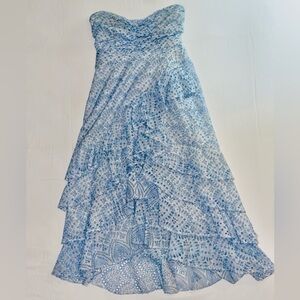 Sundress Flavie Dress in Eyelet Blue Purchased from Revolve